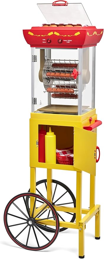 Hot Dog Cart With Grill And Fryer