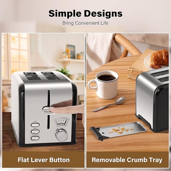 2 slice bread toaster 